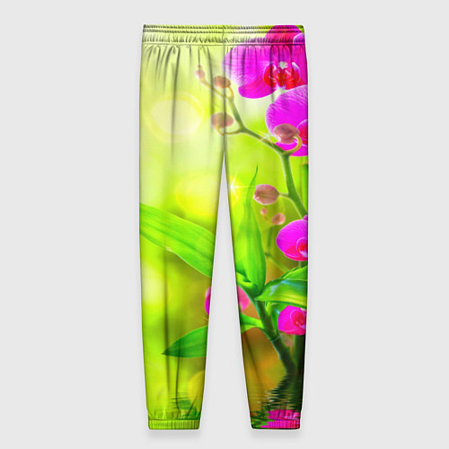 Женские брюки Цветы / 3D-принт – фото 2