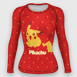 Рашгард женский Pikachu, цвет: 3D-принт