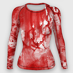 Женский рашгард Кровь акварельная на Хеллоуин
