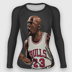Рашгард женский Bulls 23: Jordan, цвет: 3D-принт