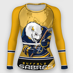 Рашгард женский Buffalo Sabres, цвет: 3D-принт