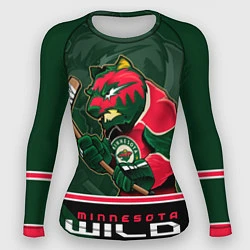 Рашгард женский Minnesota Wild, цвет: 3D-принт