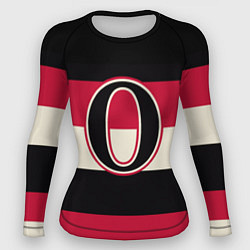 Рашгард женский Ottawa Senators O, цвет: 3D-принт