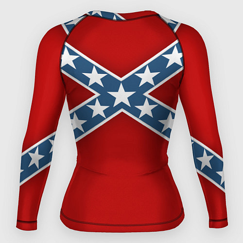 Женский рашгард Флаг советской конфедерации / 3D-принт – фото 2