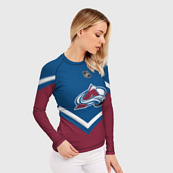 Рашгард женский NHL: Colorado Avalanche, цвет: 3D-принт — фото 2
