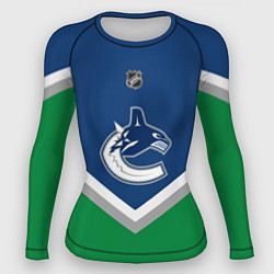 Рашгард женский NHL: Vancouver Canucks, цвет: 3D-принт