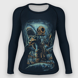 Рашгард женский Подводная охота, цвет: 3D-принт