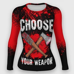 Рашгард женский Choose Your Weapon, цвет: 3D-принт