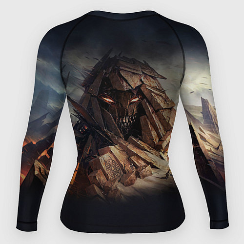 Женский рашгард Disturbed: Skull Mountain / 3D-принт – фото 2