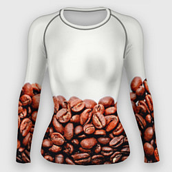 Рашгард женский Coffee, цвет: 3D-принт