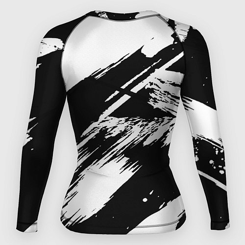 Женский рашгард Чёрно-белый / 3D-принт – фото 2