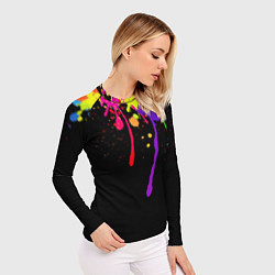 Рашгард женский Краски, цвет: 3D-принт — фото 2