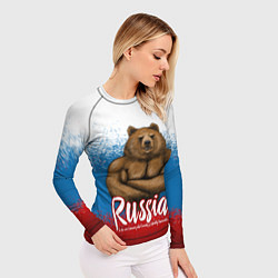 Рашгард женский Russian Bear, цвет: 3D-принт — фото 2