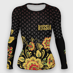 Женский рашгард Russia: black edition