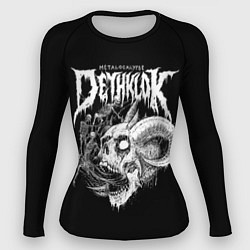 Рашгард женский Dethklok: Goat Skull, цвет: 3D-принт