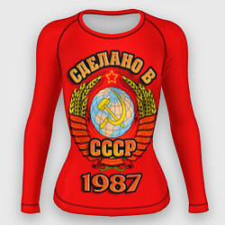 Рашгард женский Сделано в 1987 СССР, цвет: 3D-принт