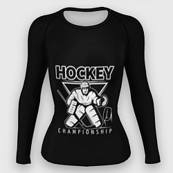 Рашгард женский Hockey Championship, цвет: 3D-принт