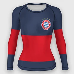 Рашгард женский Bayern Munchen - Red-Blue FCB 2022 NEW, цвет: 3D-принт