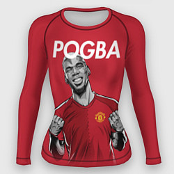 Рашгард женский FC MU: Pogba, цвет: 3D-принт