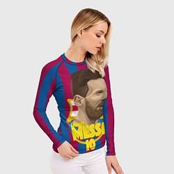 Рашгард женский FCB Lionel Messi, цвет: 3D-принт — фото 2