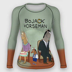 Рашгард женский BoJack Horseman, цвет: 3D-принт