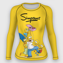 Рашгард женский Simpsons Family, цвет: 3D-принт