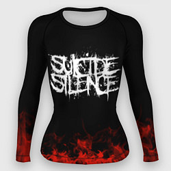 Рашгард женский Suicide Silence: Red Flame, цвет: 3D-принт