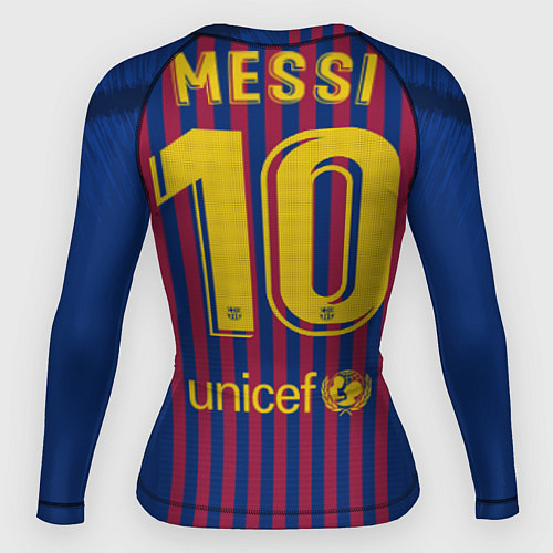 Женский рашгард FC Barcelona: Messi Home 18/19 / 3D-принт – фото 2