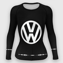 Рашгард женский Volkswagen: Black Abstract, цвет: 3D-принт