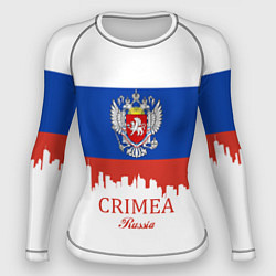 Рашгард женский Crimea, Russia, цвет: 3D-принт