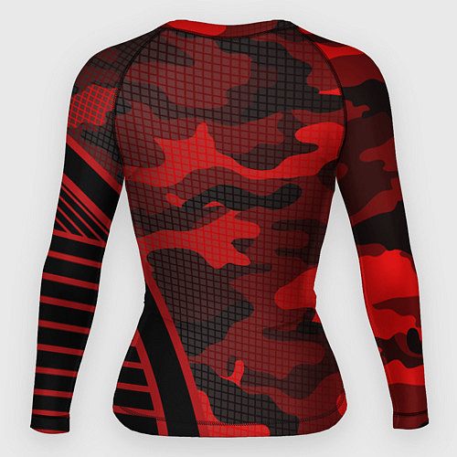 Женский рашгард CS:GO Red Camo / 3D-принт – фото 2