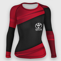 Рашгард женский Toyota: Red Sport, цвет: 3D-принт