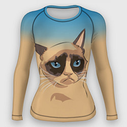 Рашгард женский Grumpy cat, цвет: 3D-принт
