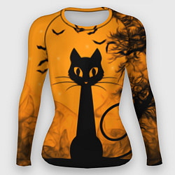 Рашгард женский Halloween Cat, цвет: 3D-принт
