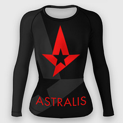 Рашгард женский Astralis: Black Style, цвет: 3D-принт