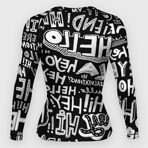 Женский рашгард Hello Pattern / 3D-принт – фото 2