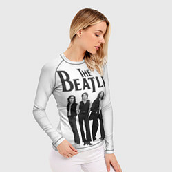 Рашгард женский The Beatles: White Side, цвет: 3D-принт — фото 2