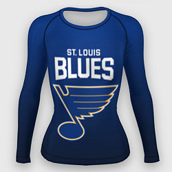 Рашгард женский St Louis Blues, цвет: 3D-принт