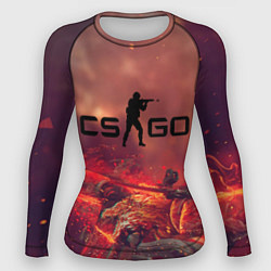 Женский рашгард CS GO logo abstract style