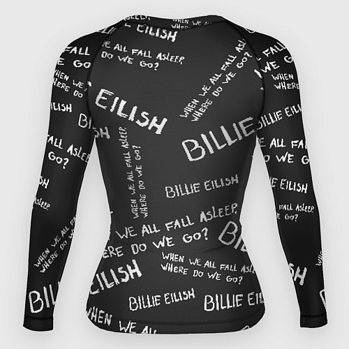 Женский рашгард BILLIE EILISH: Where Do We Go / 3D-принт – фото 2