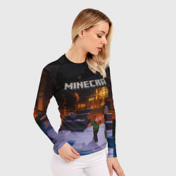 Рашгард женский MINECRAFT, цвет: 3D-принт — фото 2