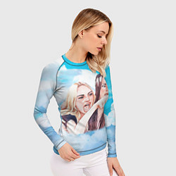 Рашгард женский Акварельный Мем, цвет: 3D-принт — фото 2