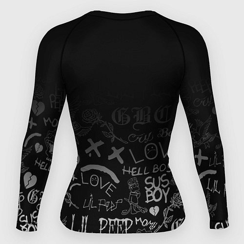 Женский рашгард LIL PEEP / 3D-принт – фото 2