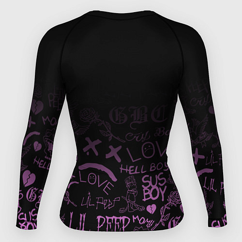 Женский рашгард LIL PEEP / 3D-принт – фото 2
