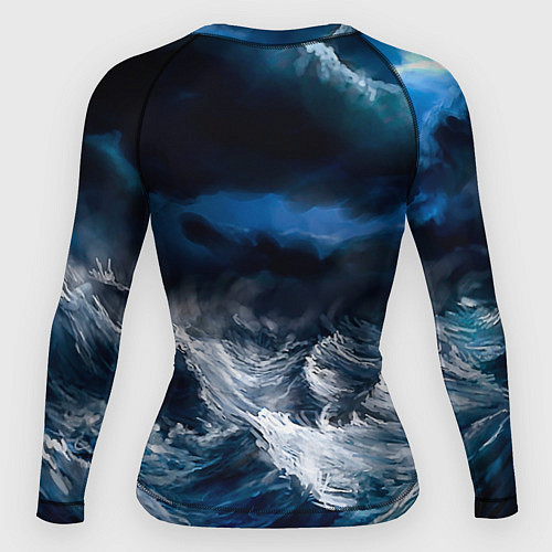 Женский рашгард Военно-морской флот / 3D-принт – фото 2