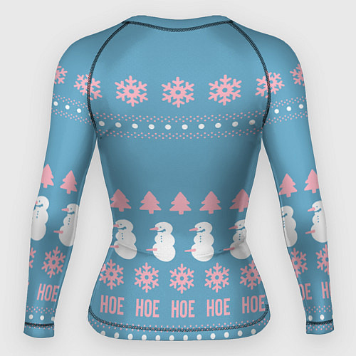 Женский рашгард Pornhub - christmas sweater / 3D-принт – фото 2