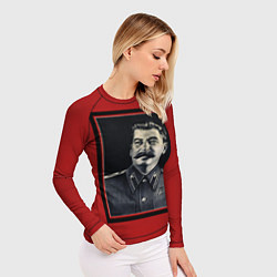 Рашгард женский Сталин, цвет: 3D-принт — фото 2
