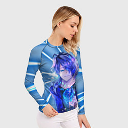 Рашгард женский Аниме Роза, цвет: 3D-принт — фото 2