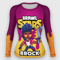 Рашгард женский BRAWL STARS BROCK, цвет: 3D-принт