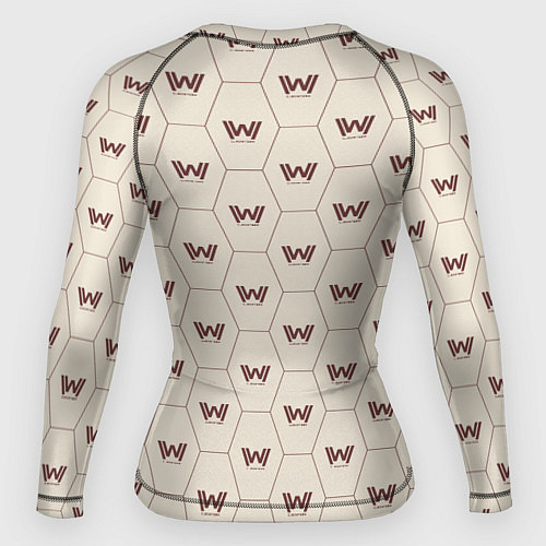 Женский рашгард Westworld Logo Pattern / 3D-принт – фото 2